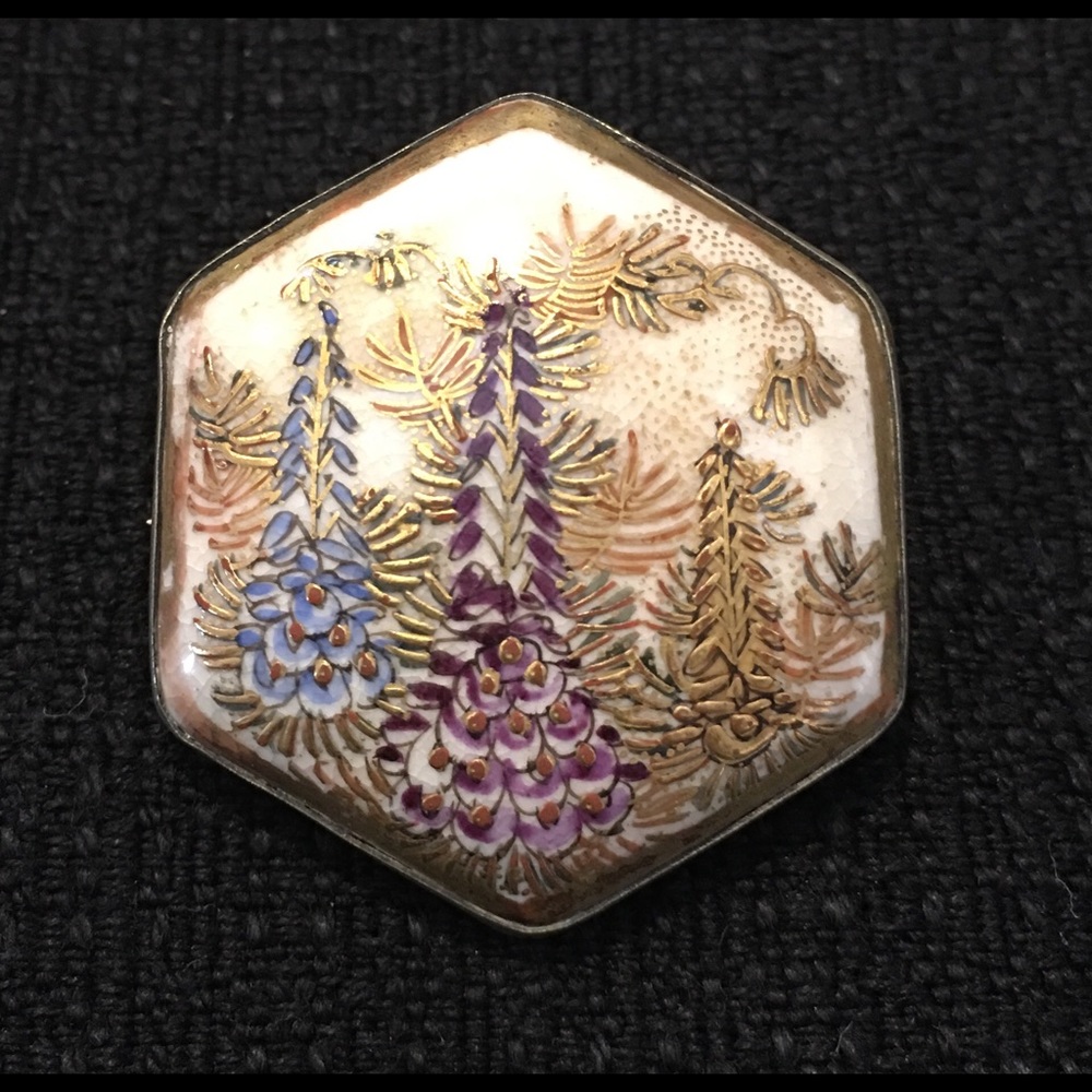 Vintage Satsuma pin